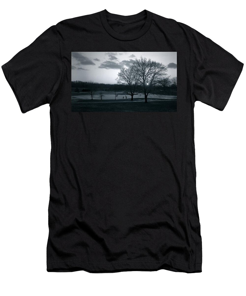 The Ice Skaterskirby Park Pond Kingston Pa Arthur Miller T-Shirt