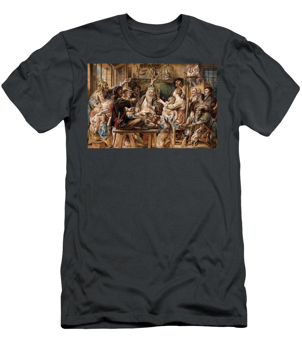 The King Drinks 1640 Jacob Jordaens T-Shirt