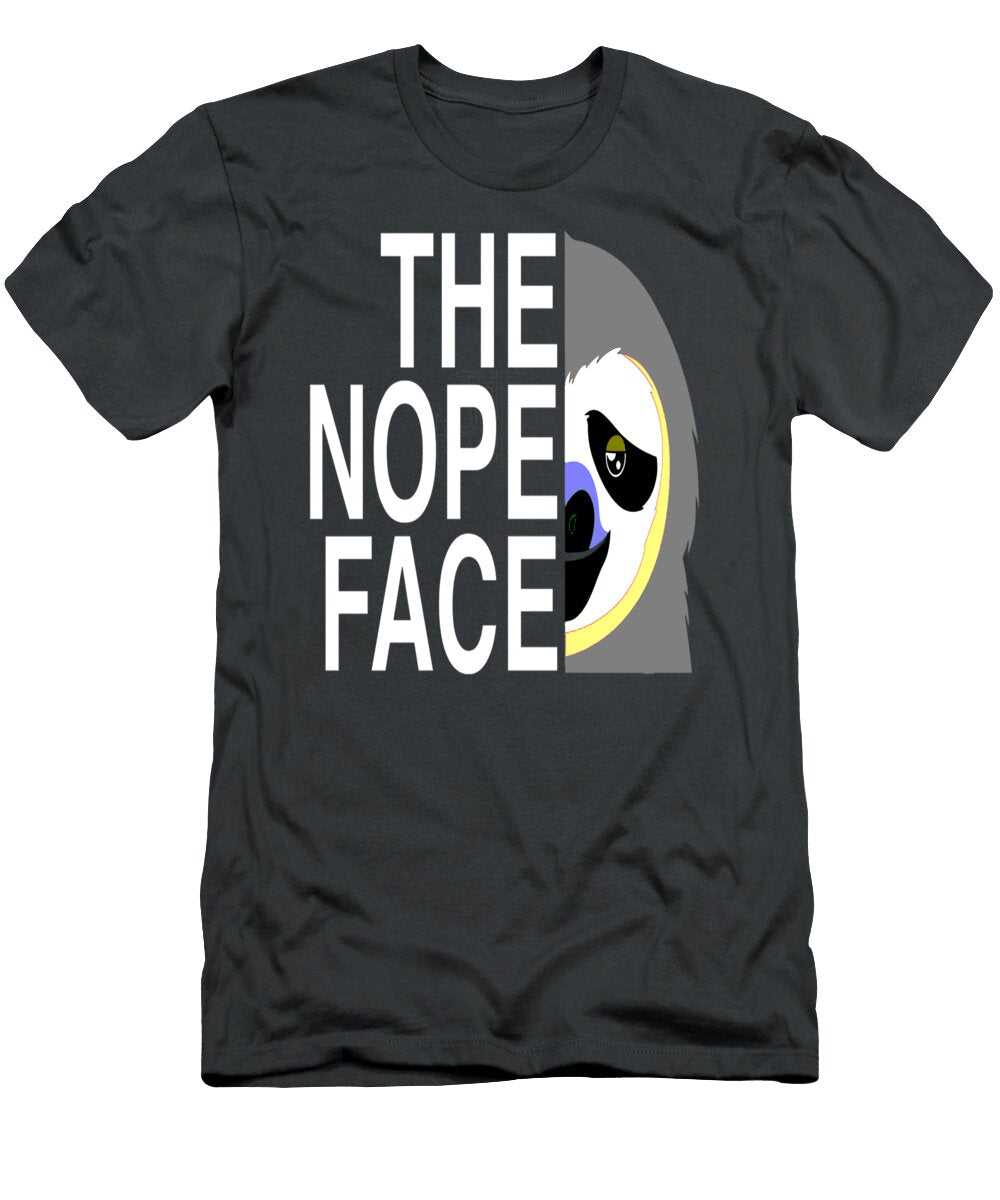 The Nope Face Funny Lazy Sloth Face Pullover Pullover Jidenn Maeve T-Shirt