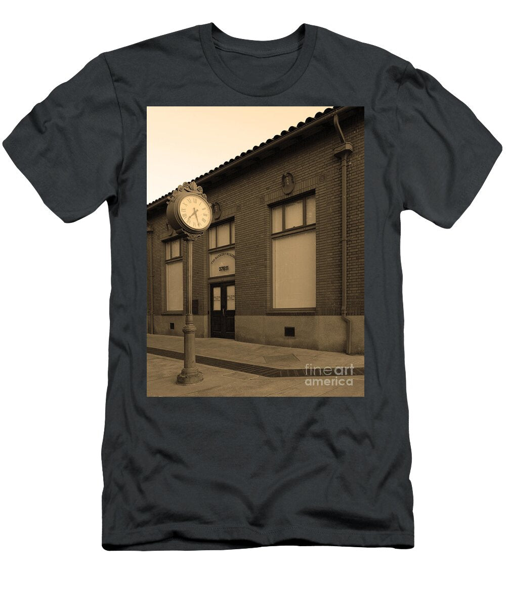The Old Bankers Building 5d18429 Sepia Wingsdomain Art and Photography T-Shirt