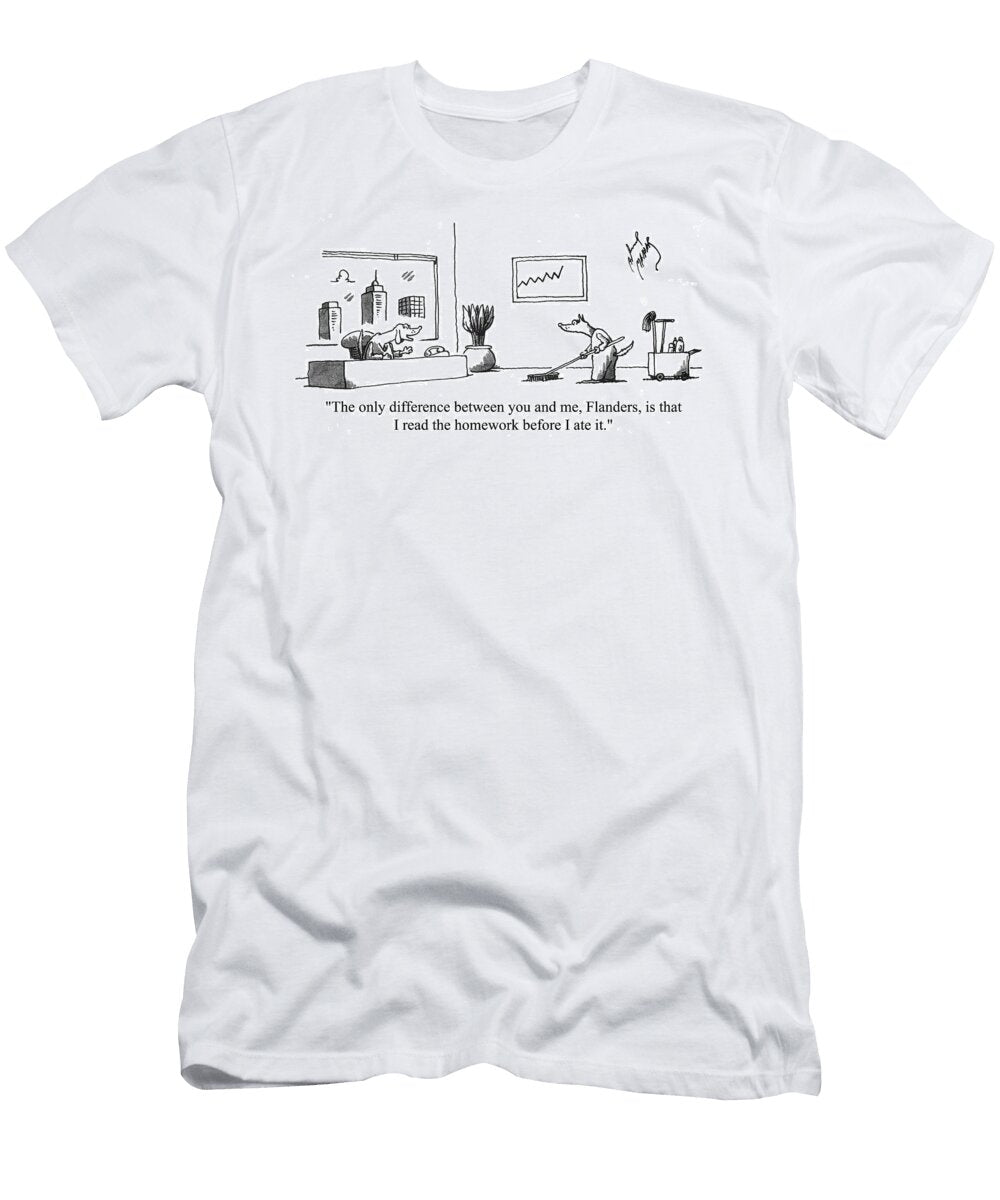 The Only Difference Between You and Me Flanders Is That Scott Masear T-Shirt