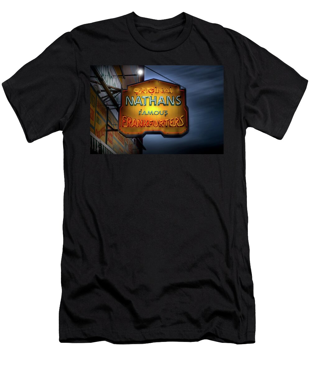The Original Nathans Hotdogs At Coney Island Mark Andrew Thomas T-Shirt