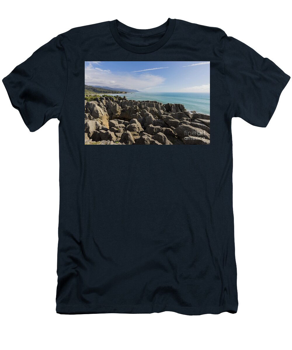 The Pancake Rocks on the Westcoast of Nz Eva Lechner T-Shirt
