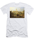 The Parliament Close and Public Figures of Edinburgh About the End of the 18th Century Wilkie Roberts T-Shirt