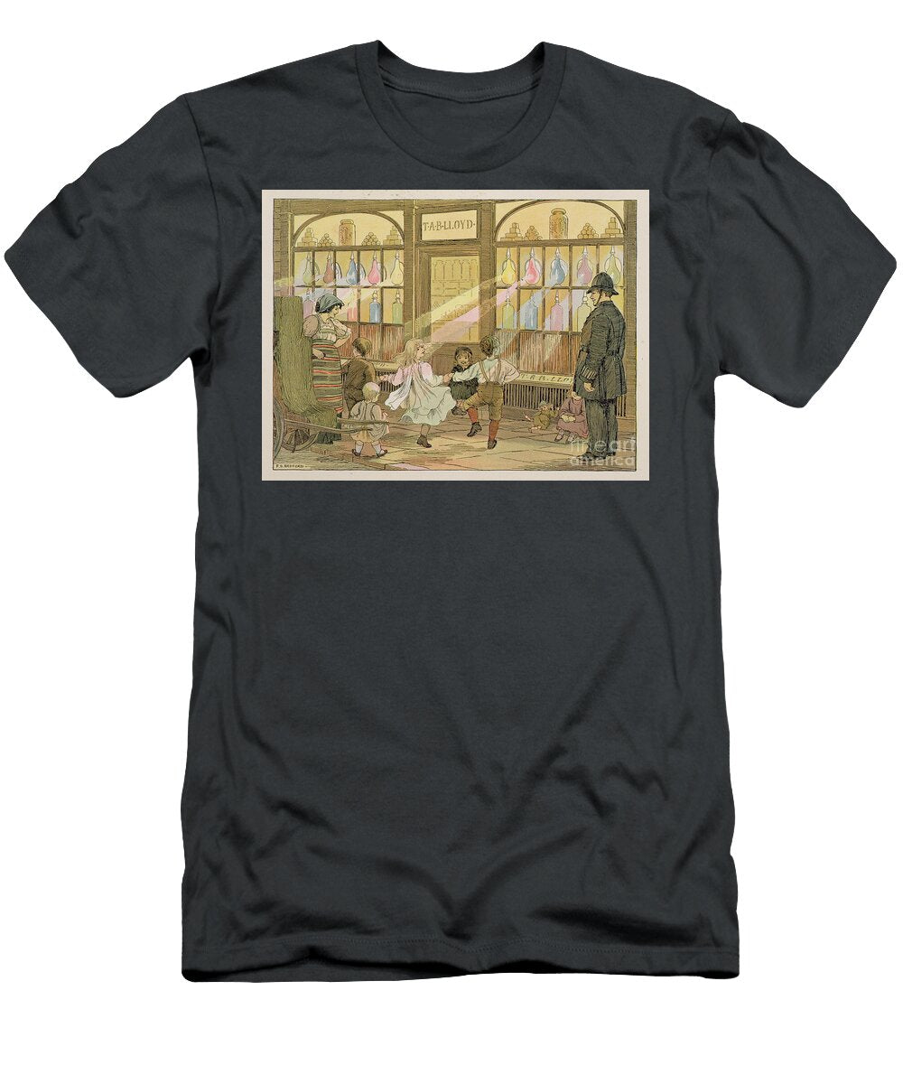 The Pharmacist From the Book of Shops 1899 Colour Lithograph Francis Donkin Bedford T-Shirt