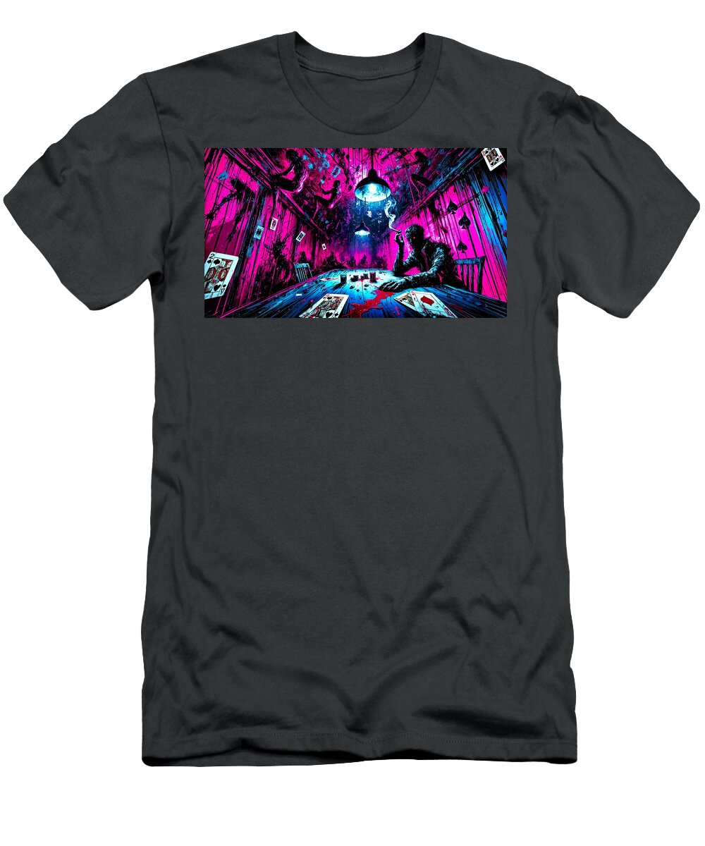 The Poker Player Xiv Quantum Pizza T-Shirt