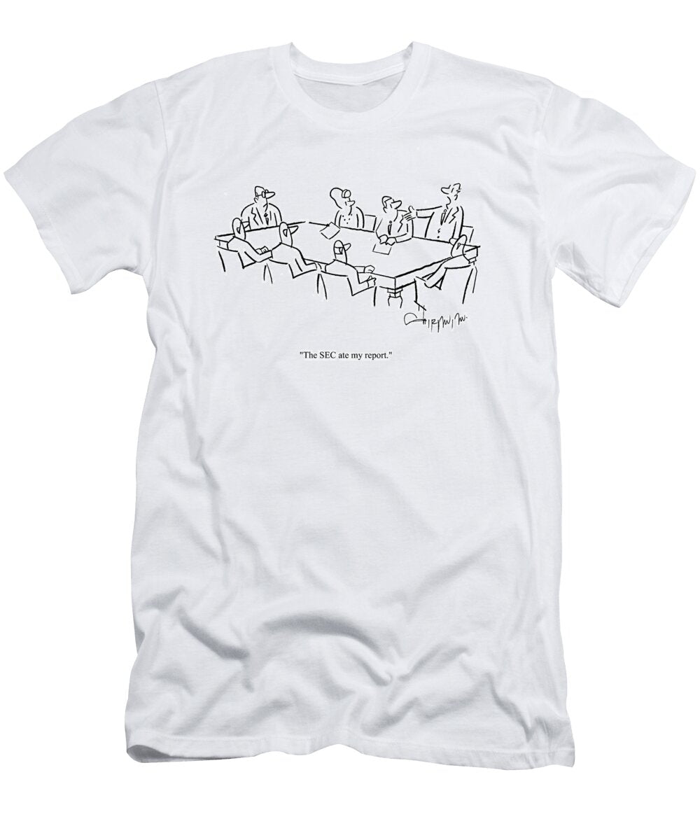 The Sec Ate My Report Vahan Shirvanian T-Shirt