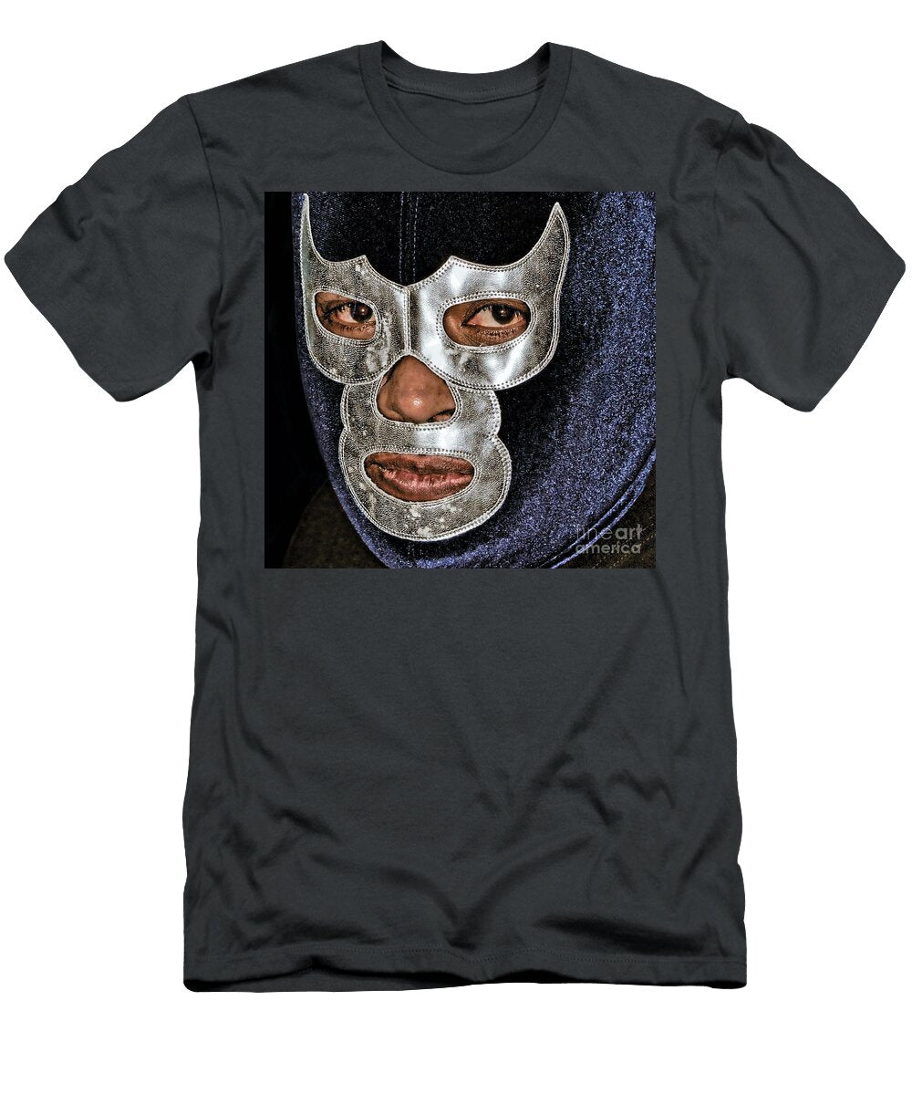 The Stare of a Masked Luchador Jim Fitzpatrick T-Shirt
