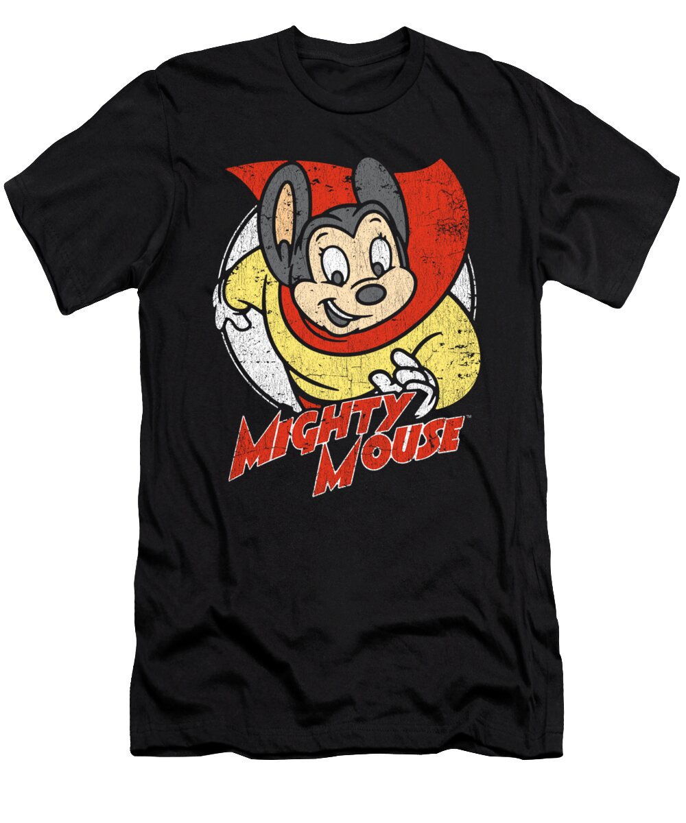 The Super Mighty Mouse Mighty Circle Rose Marshall T-Shirt