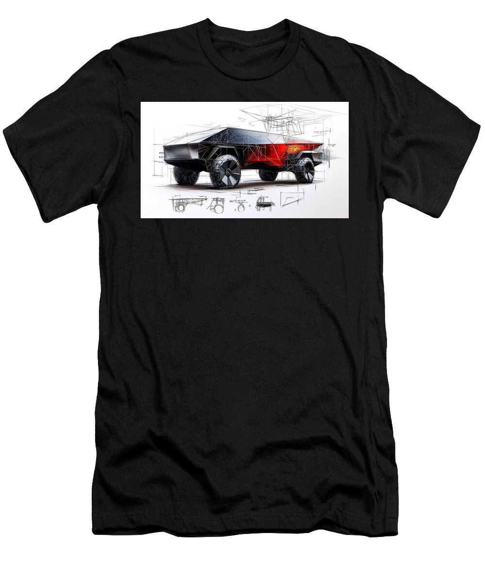 The Tesla Cybertruck Manuscript Frederick Vellani T-Shirt