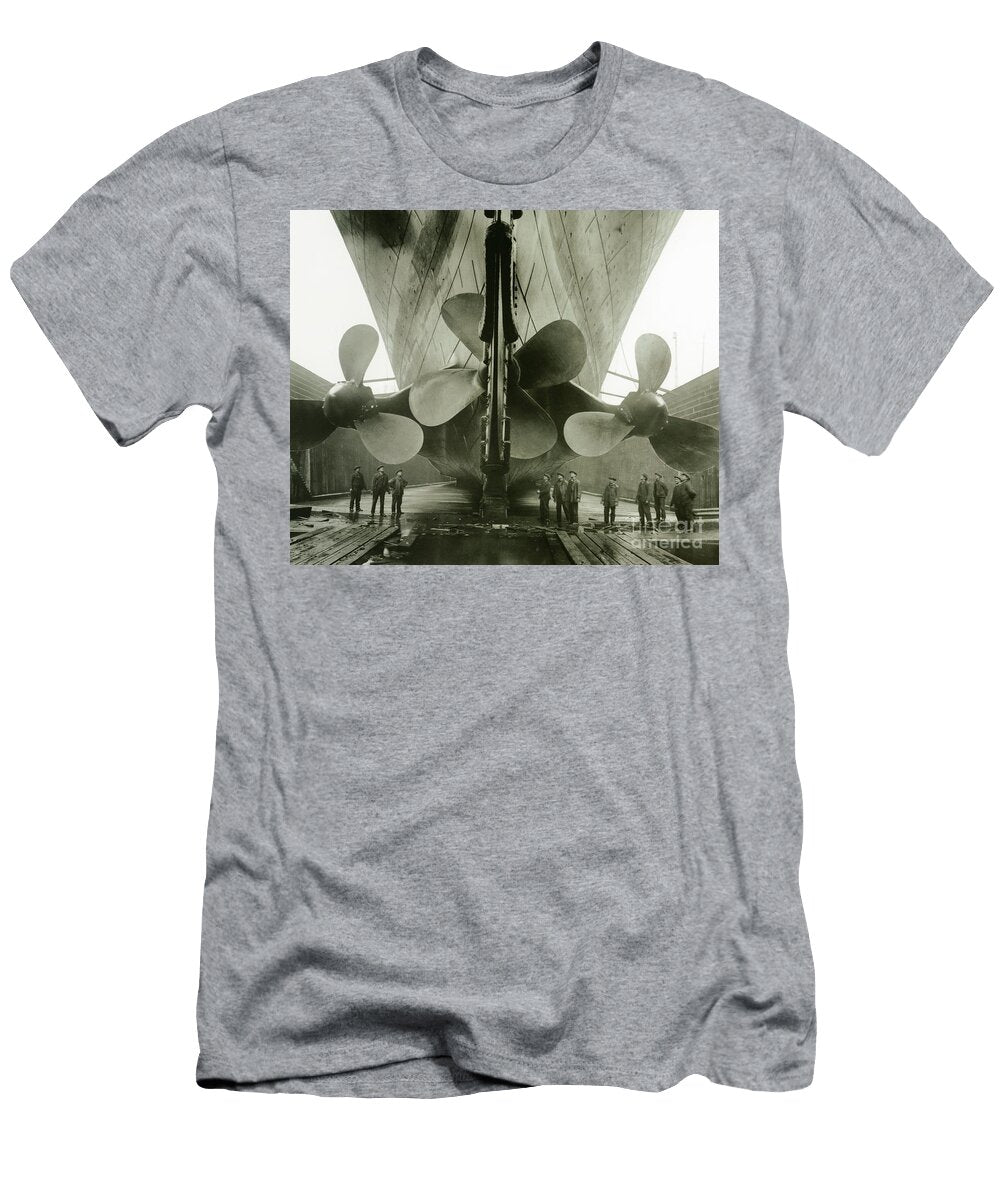 The Titanics Propellers in the Thompson Graving Dock of Harland and Wolff English Photographer T-Shirt