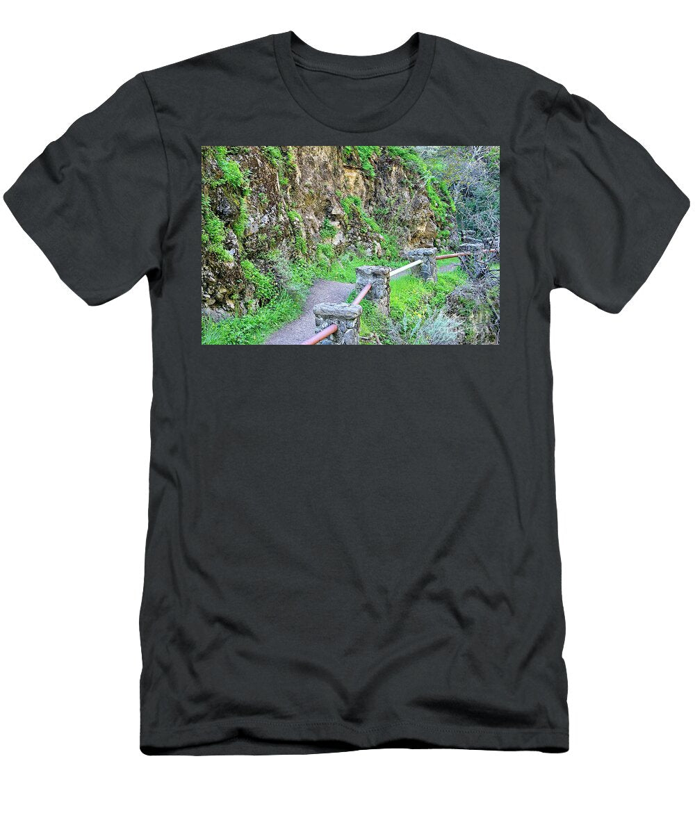 The Trail Between the Rocks and the Creek Martha Sherman T-Shirt