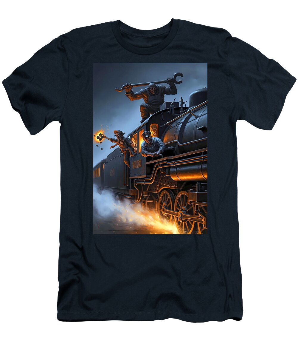 The Undead Crew of the Iron Horse Alvin Barfield T-Shirt