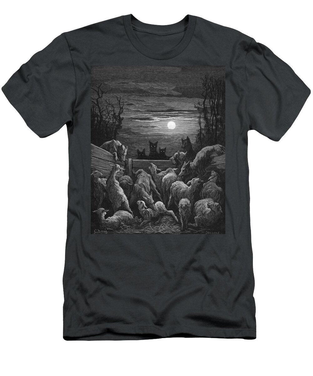 The Wolves and the Sheep Gustave Dore T-Shirt