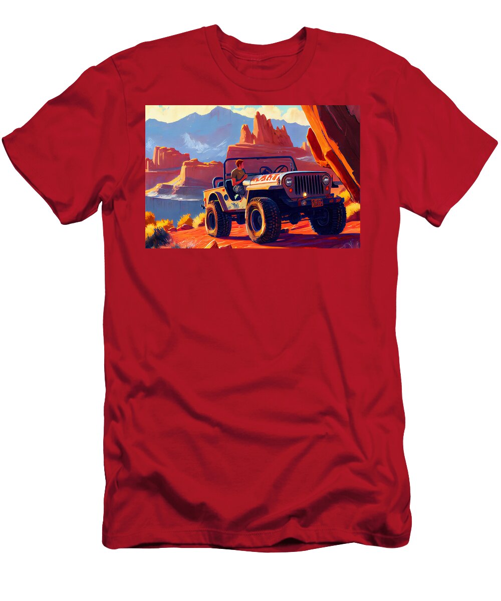 The Wrangler in a Jack Kirby Style Gentle and L By Asar Studios Celestial Images T-Shirt