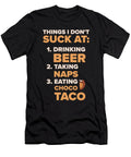 Things I Dont Suck At Choco Taco Beer Lovers Chocolate Ice Cream Toms Store T-Shirt