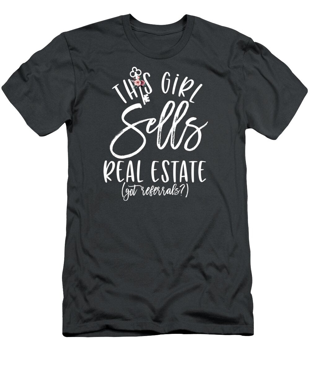 This Girl Sells Real Estate for Realtor Agent Women Easter Sunday Nollan9aja T-Shirt
