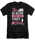 This Realtor Runs on Coffee and Jesus Real Estate Licensed Art T-Shirt