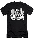 This Realtor Runs on Coffee Contracts Real Estate Agent Funny Lisa Stronzi T-Shirt