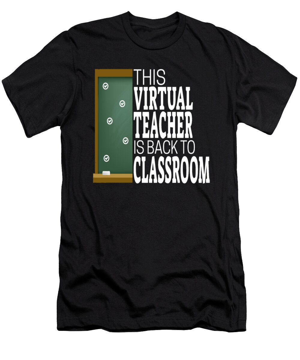 This Virtual Teacher Back to Classroom White Text Tinh Tran Le Thanh T-Shirt