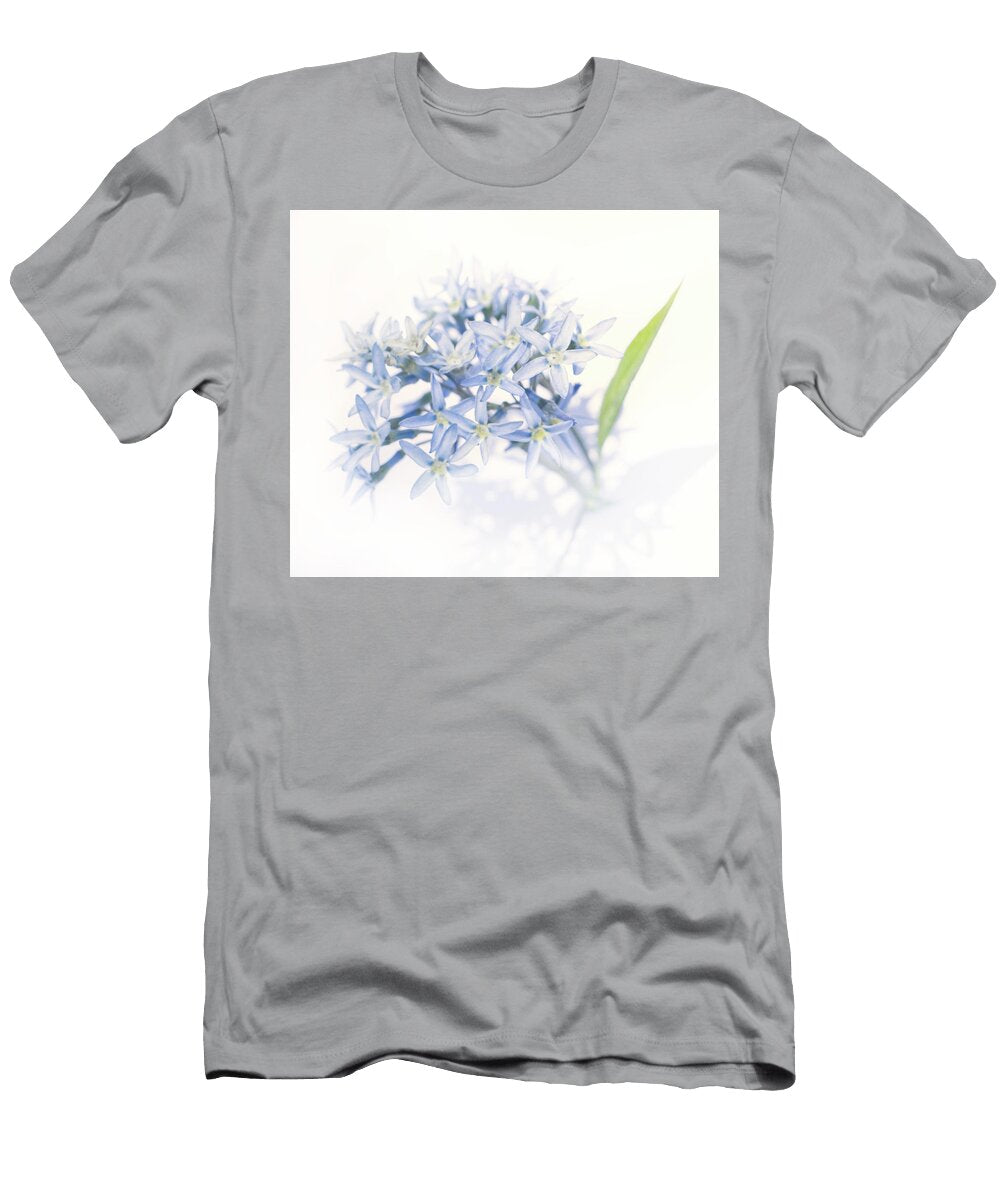 Threadleaf Bluestar on White Iris Richardson T-Shirt