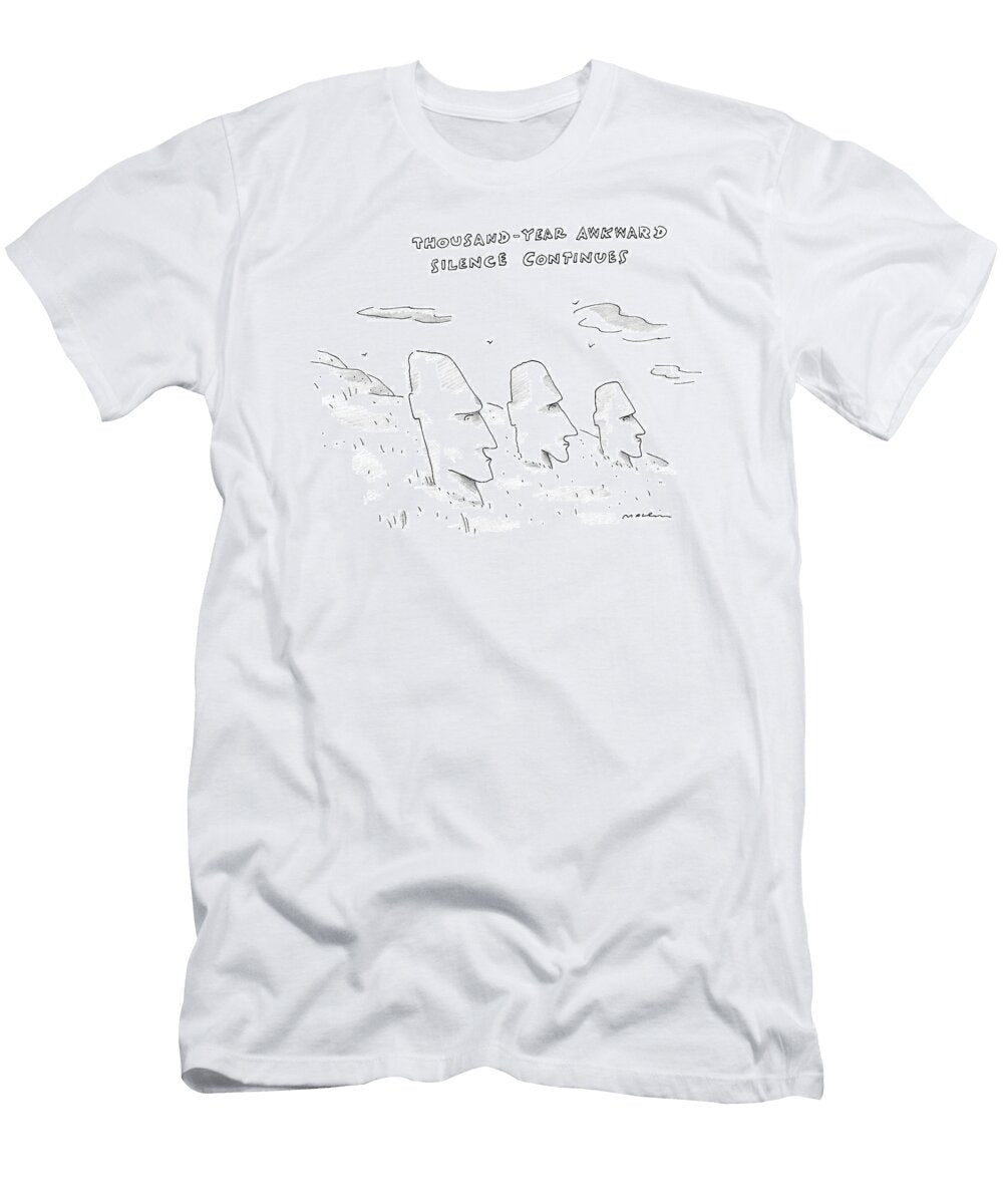 Three Easter Island Heads Are Show Michael Maslin T-Shirt