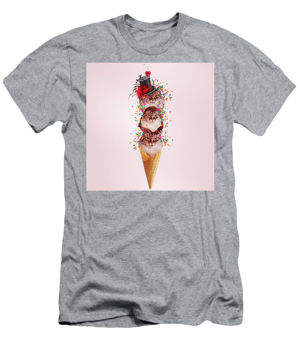 Three Scoops of Crazy Cat Lady Brittany Ertola T-Shirt