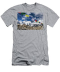 Tibetan Prayer Flags on a Mountain Mario Colonel T-Shirt
