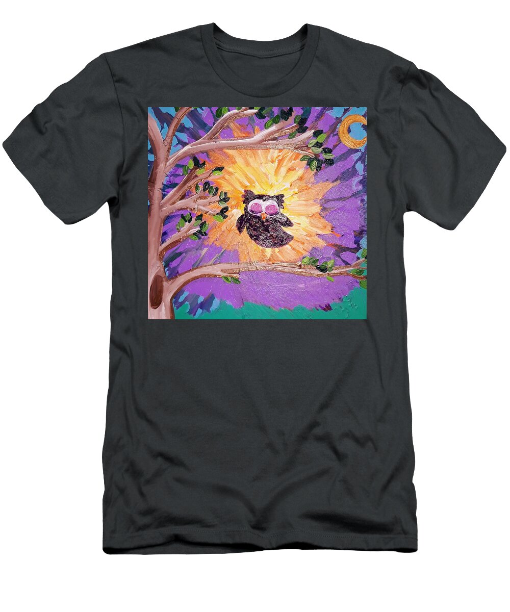 Tie Dye Sunset Owl Kristi Argyle T-Shirt