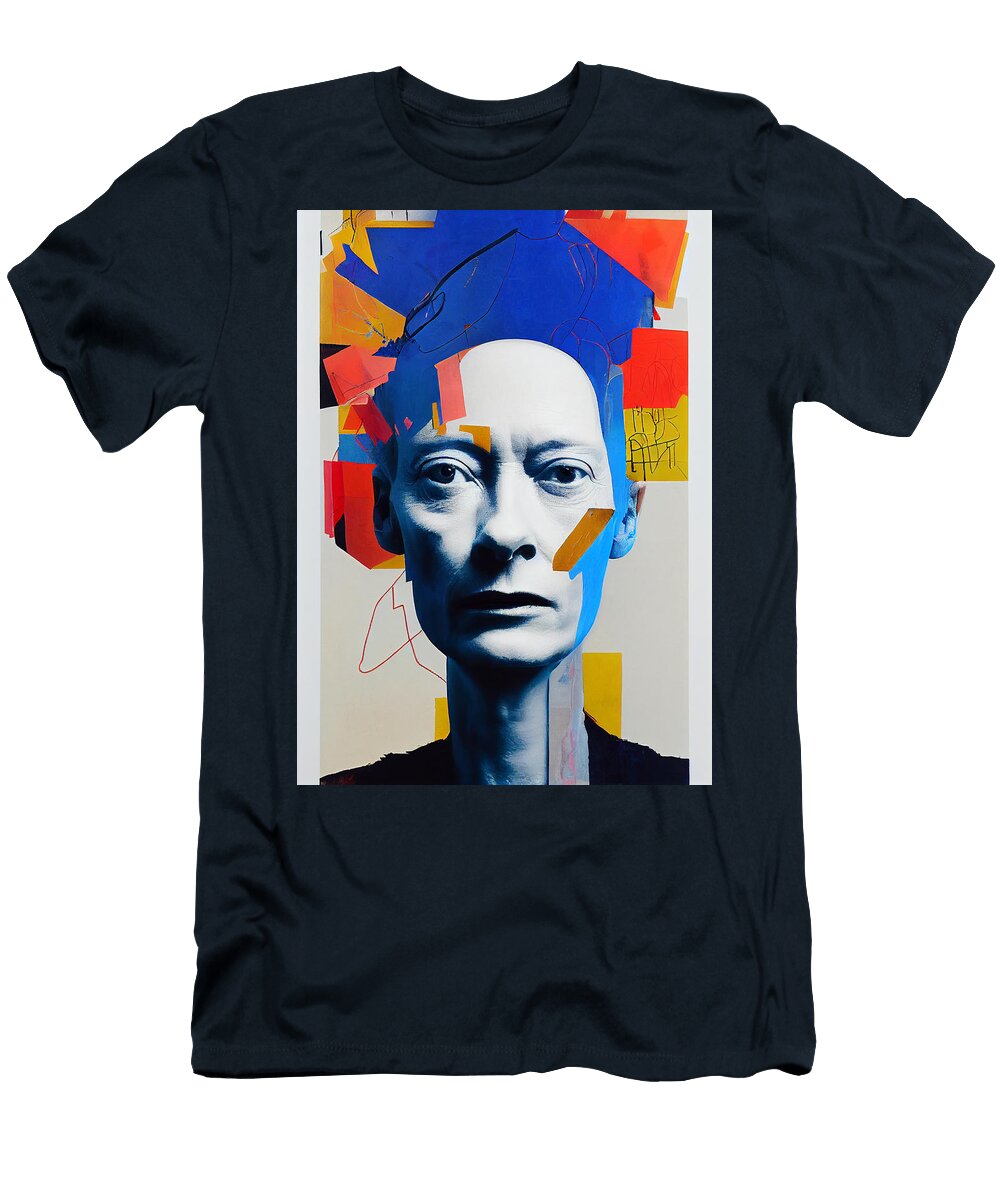 Tilda Swinton Abstract Mixed Media Style of Julie Meh 645563c645bd6455636c B043ee 645645563a9 Bef Timeless Images Archive T-Shirt