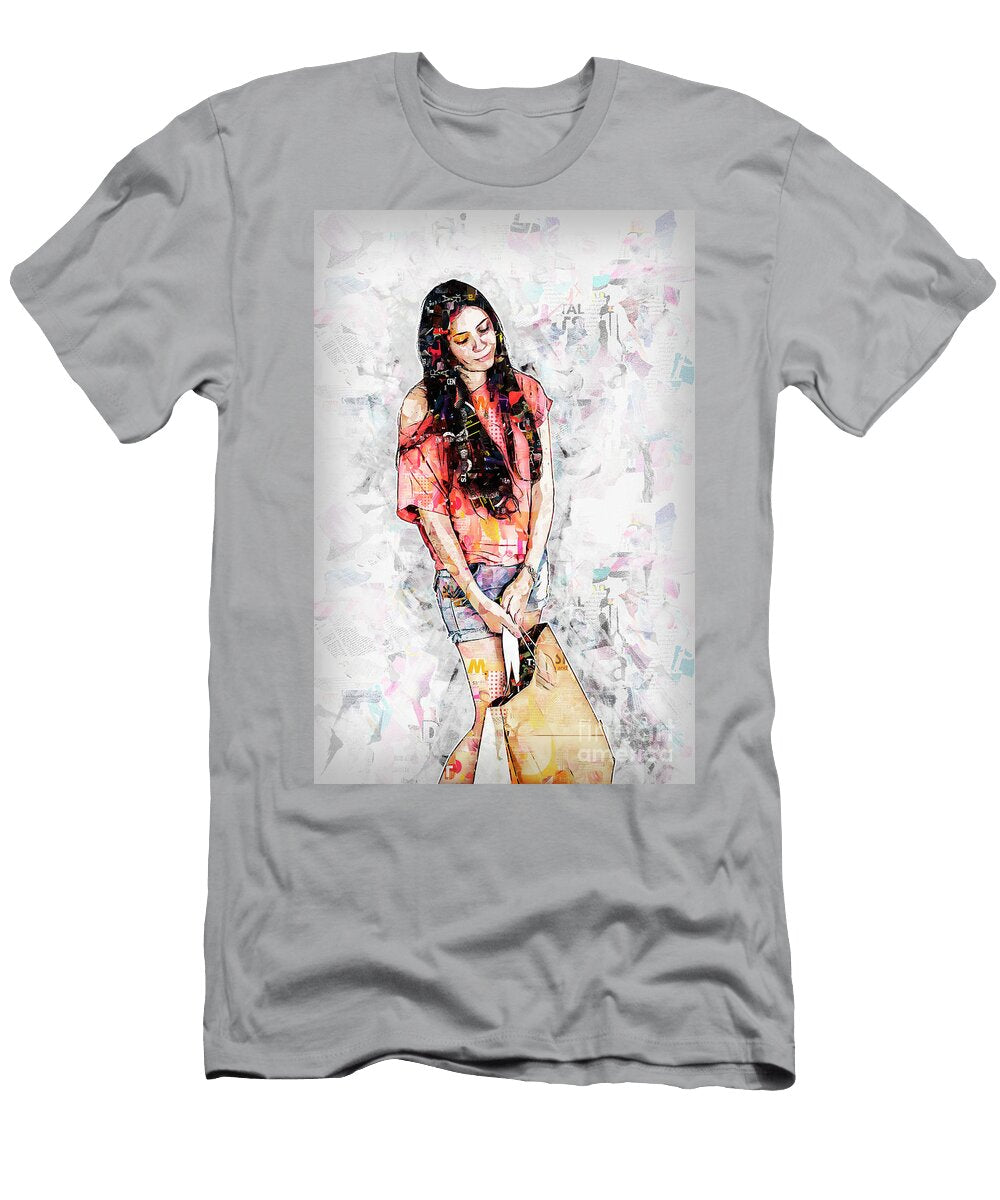 Tired Teen Shopper L4 Humorous Quotes T-Shirt
