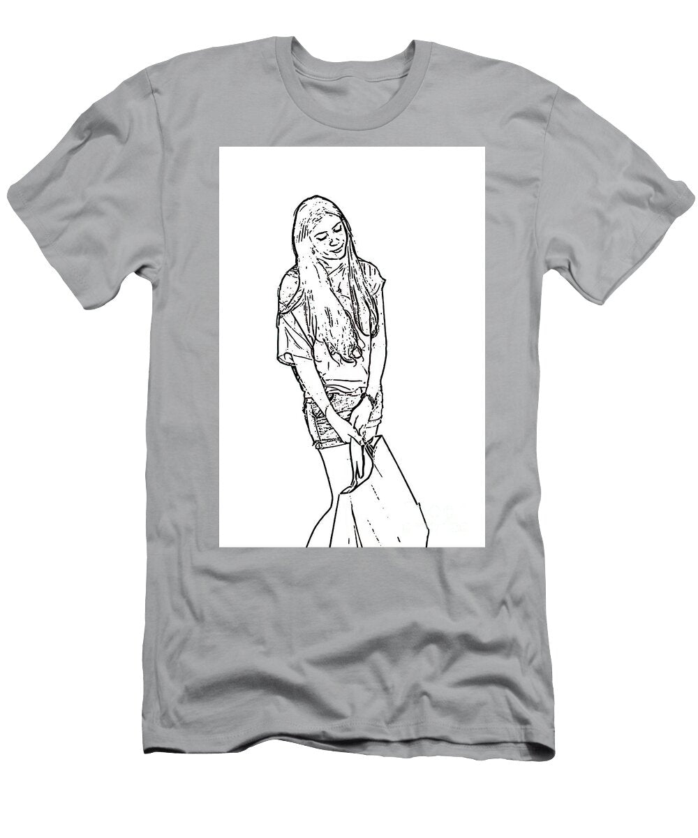 Tired Teen Shopper L5 Humorous Quotes T-Shirt
