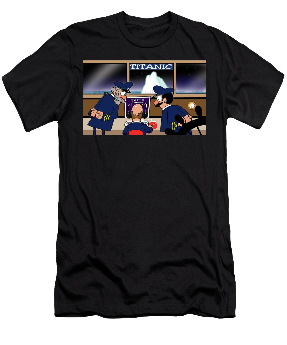 Titanic and Tetris Stik T-Shirt