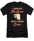 Toilet Paper Prepper Bog Paper Survival Gift Idea Tshirtconcepts Marvin Poppe T-Shirt