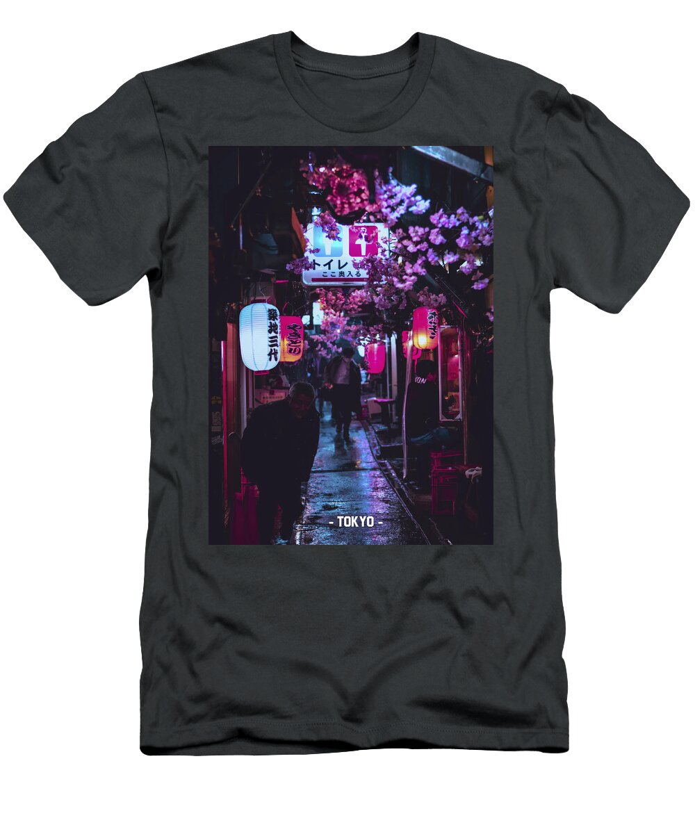 Tokyo Street Neon Synthwave the Urban Samurai Unleashing Tokyos Martial Arts Spirit Dnt Prints T-Shirt