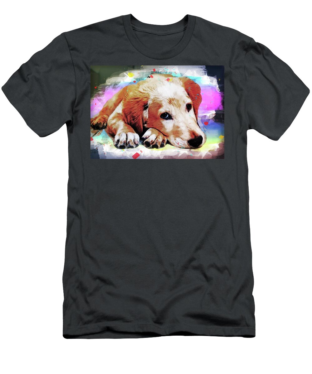 Too Much Confetti for Party Pup Elaine Plesser T-Shirt