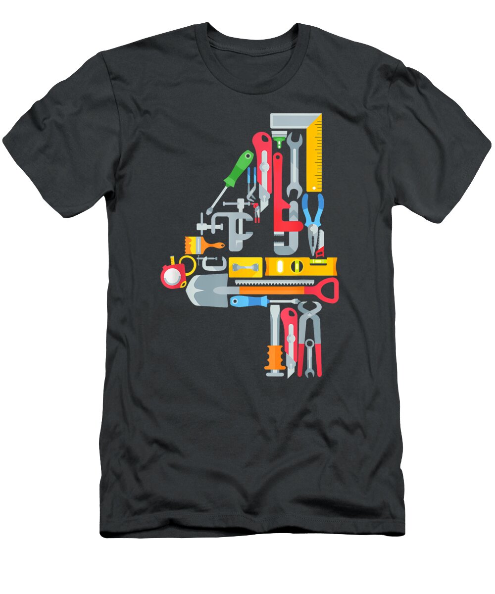 Tools Shaped As Number Four Koen Annamay T-Shirt
