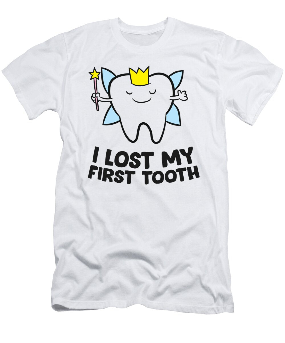 Tooth Fairy I Lost My First Tooth Kids Lost First Tooth Eq Designs T-Shirt
