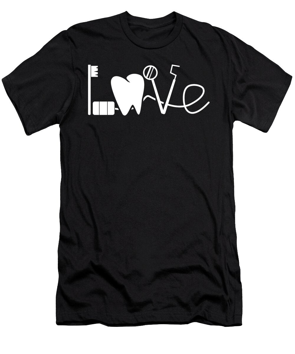 Tooth Love Dentist Gift for Him Her Valentines Day Haselshirt T-Shirt