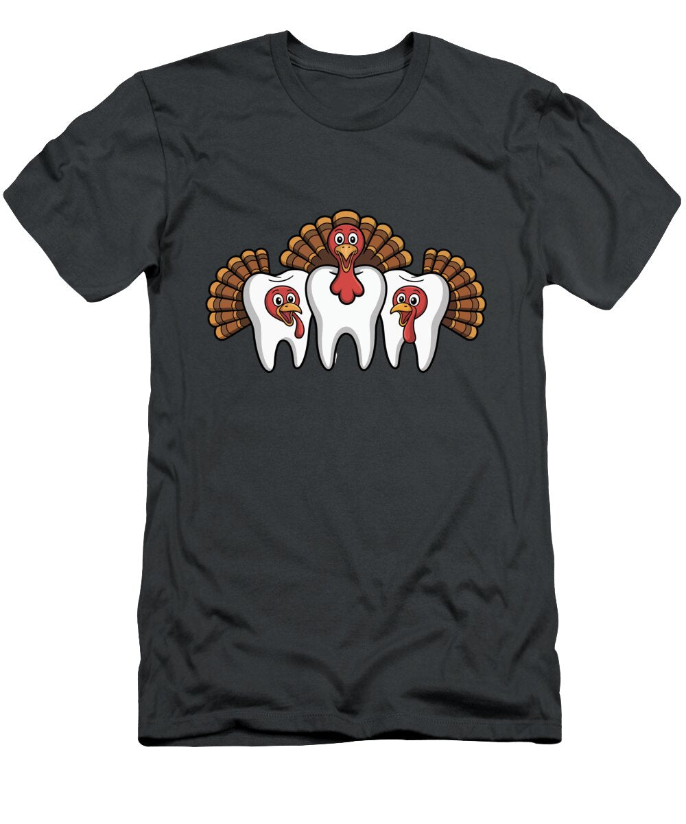 Tooth Turkey Trio Joanna Redesiuk T-Shirt