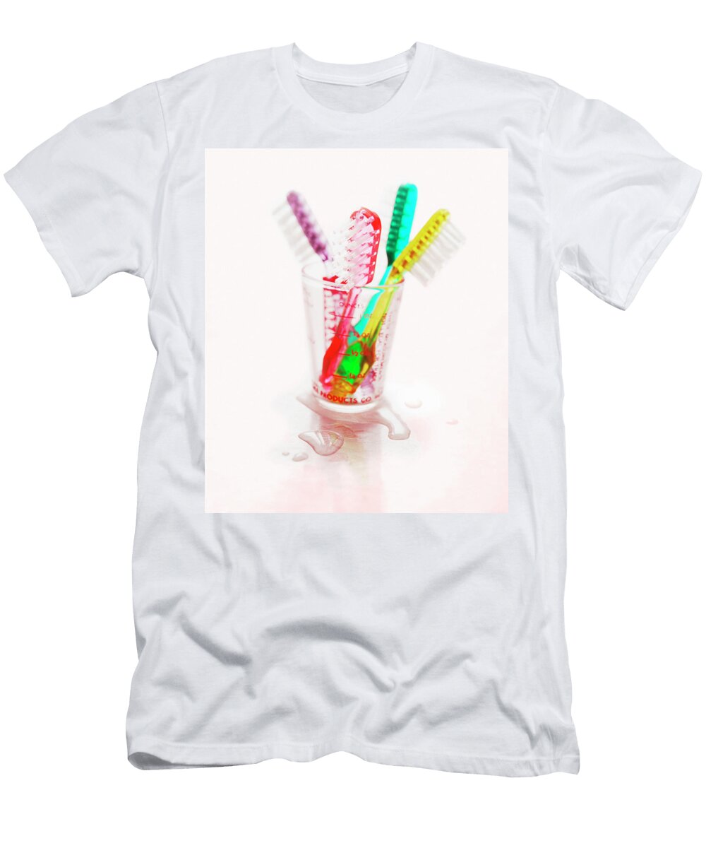 Toothbrushes in Glass Csa Images T-Shirt