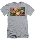 Top View of Delicious Exotic Breakfast with Fried Egg Fruits an Viktor Birkus T-Shirt