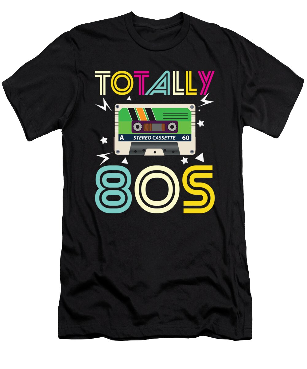 Totally 80s Music Cassette Aesthetic Licensed Art T-Shirt