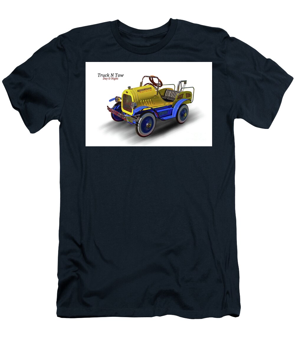Tow Truck Pedal Car Nick Gray T-Shirt