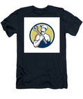 Tradesman Mechanic Spanner Circle Retro Aloysius Patrimonio T-Shirt