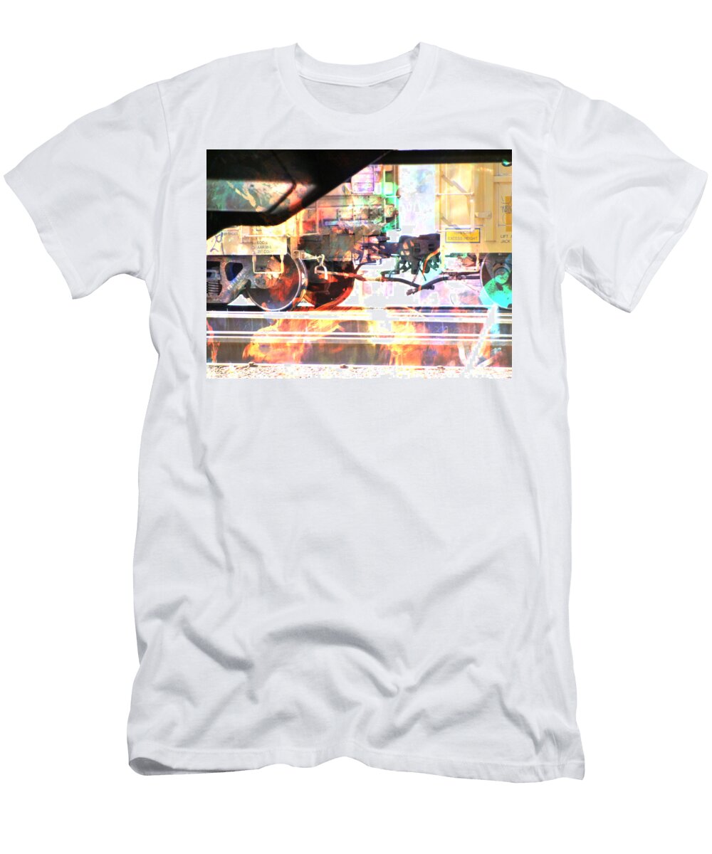 Train Abstract Blend 2 Anita Burgermeister T-Shirt