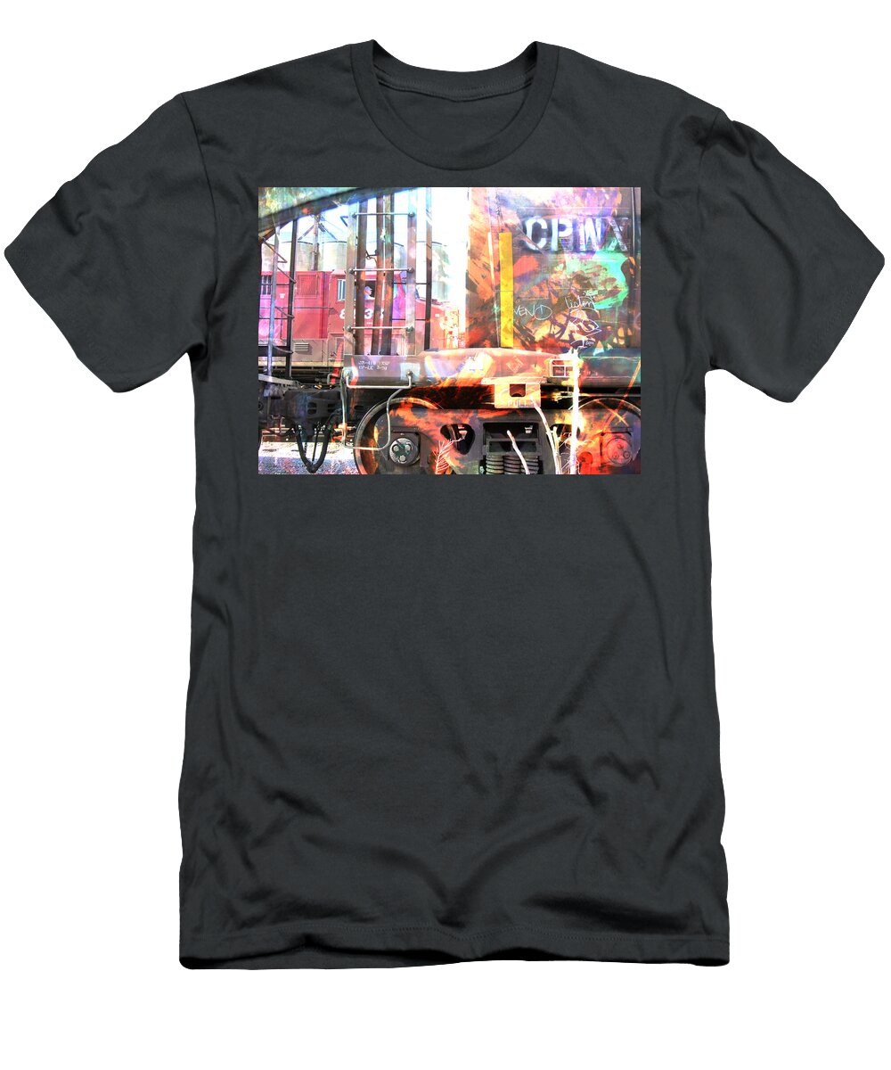 Train Abstract Blend 3 Anita Burgermeister T-Shirt