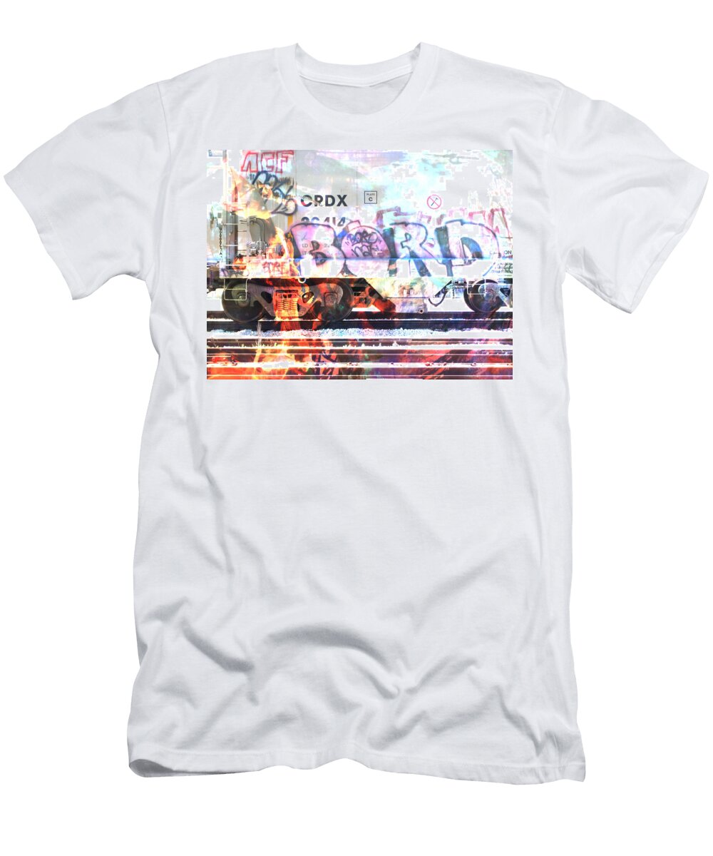 Train Abstract Blend 5 Anita Burgermeister T-Shirt