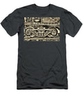 Train Wheels Detail in Sepia Paul Ward T-Shirt
