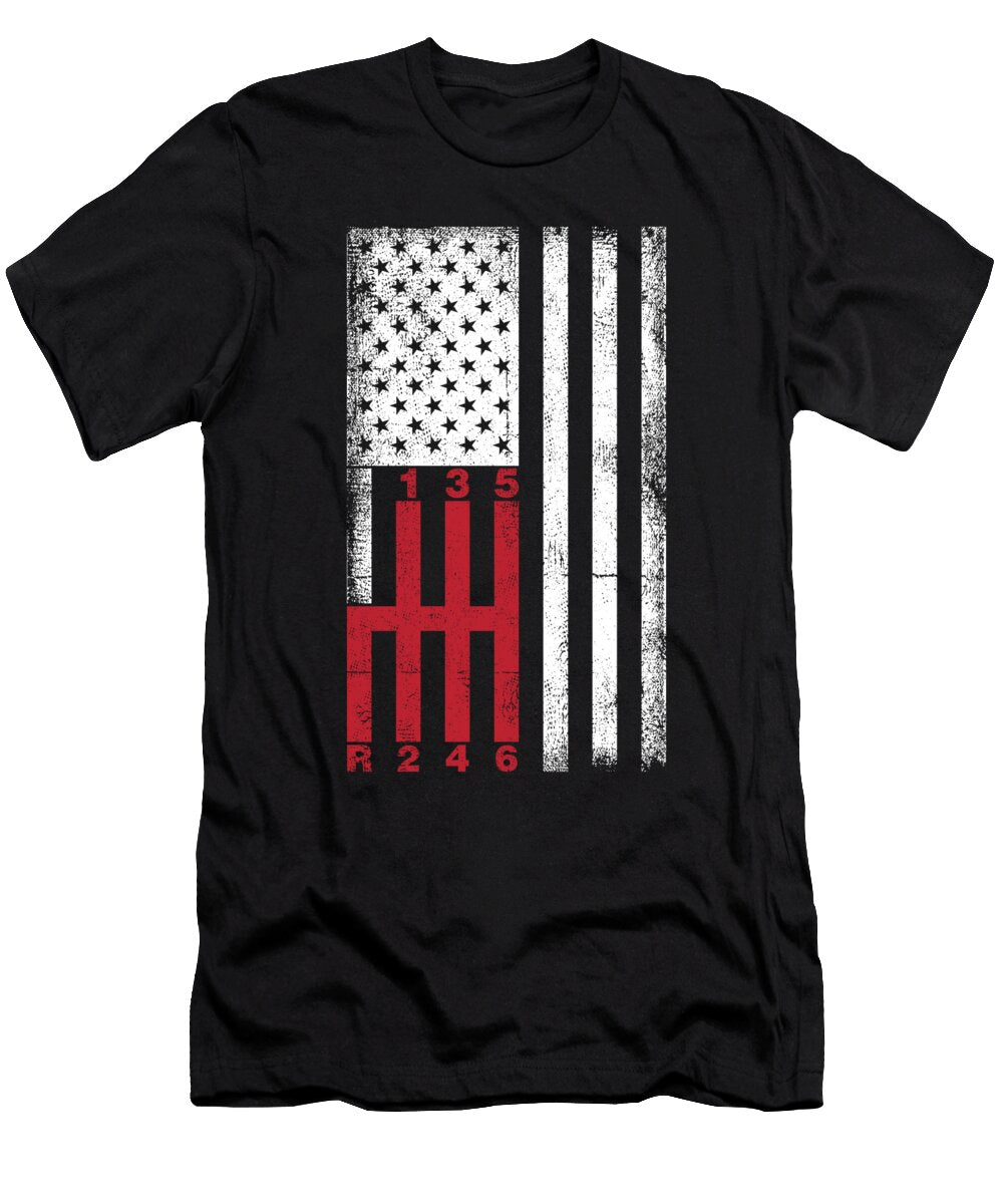 Tranmission American Flag Steven Zimmer T-Shirt